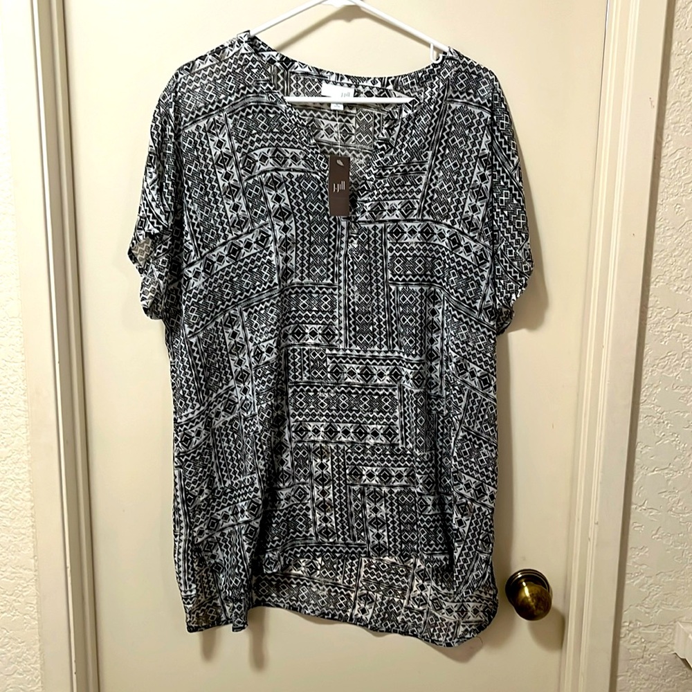J Jill sheer blouse